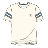 Lucas Tee - Off-White w/Stormy Blue