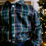 Nelson Button Down - Navy Tartan