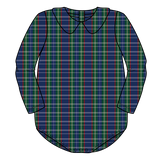 Nolan Long Sleeve Bubble - Navy Tartan