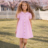 Pippa Dress - Soft Rose Stripe