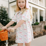 Pippa Woven Dress - Bows
