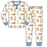 Morgan PJ Set - Puppy Party