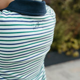 Rhodes Long Sleeve Polo - Golf Stripe