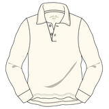 Reid Long Sleeve Polo - Off White