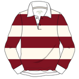 Reid Long Sleeve Polo - Rugby Stripe