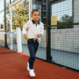 Rhodes Long Sleeve Polo - Off White