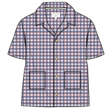 Rhodes Button Down Top - Americana Plaid