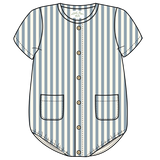 Reese Bubble - Blue Picnic Stripe