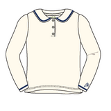 Bea Long Sleeve Polo - Off White
