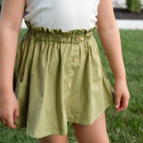 Emma Woven Skirt - Sage Green
