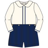 Shepherd Button On - Winter Ivory & Midnight Navy