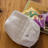 Snack Bag - Light Blue Stripe