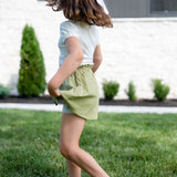 Emma Woven Skirt - Sage Green