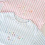 Lane Sweatshirt - Light Pink Stripe