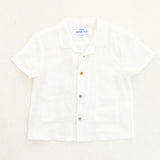 Rhodes Button Down Top - White Linen