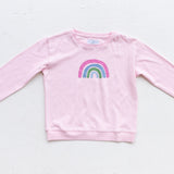 RAINBOW LIGHT PINK SWEATSHIRT