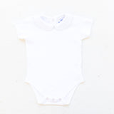 Short Sleeve Peter Onesie - White